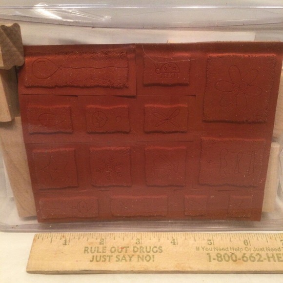 NEW Stampin' Up! Stipple Celebrations Lady Bug Christmas Flowers Heart Balloon - Picture 3 of 4